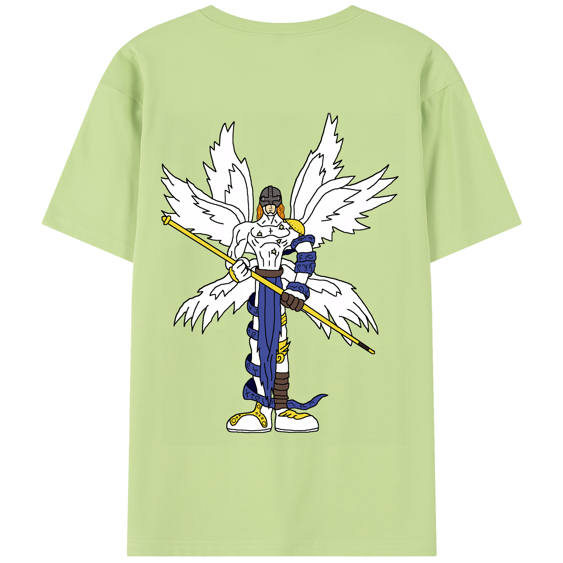 （画像用） Digimon デジタルモンスター/デジモン 綿100％半袖Tシャツ（背面プリント）